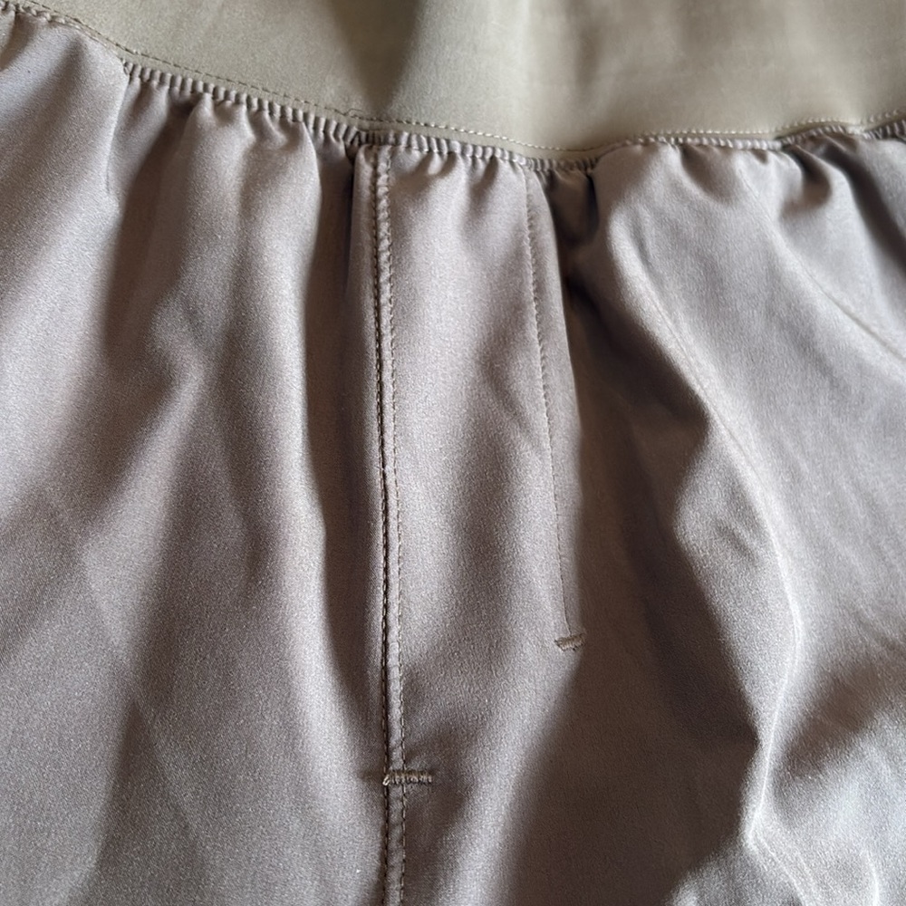 Abercrombie & Fitch YPB Motion Tek Pants Men’s Size XS 2 Tone Taupe Drawstring - Picture 5 of 12